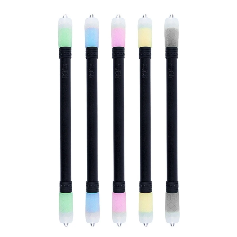 เริ่มต้นหมุนปากกา Finger Spinning Pen Decompression หมุนปากกาไม่สามารถเขียนสำหรับ Mental Worker ความเครียดบรรเทา