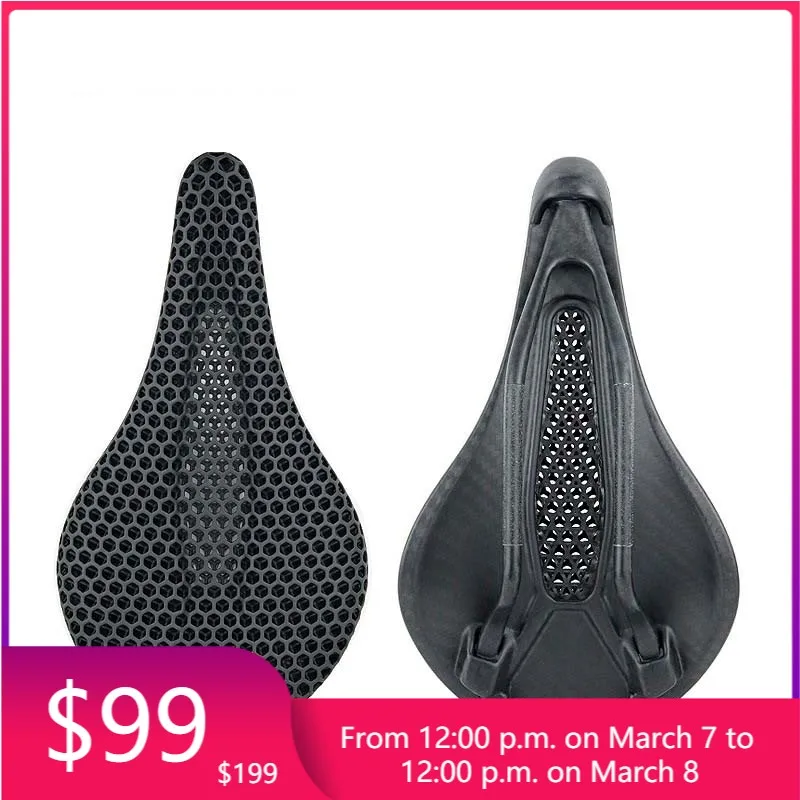 

STLF Точное формирование углеродного волокна с 3D-печатью, седло для дорожного горного велосипеда, 3D-печать, ремесло, подходит для кривой бедра с креплением на заднем фонарь