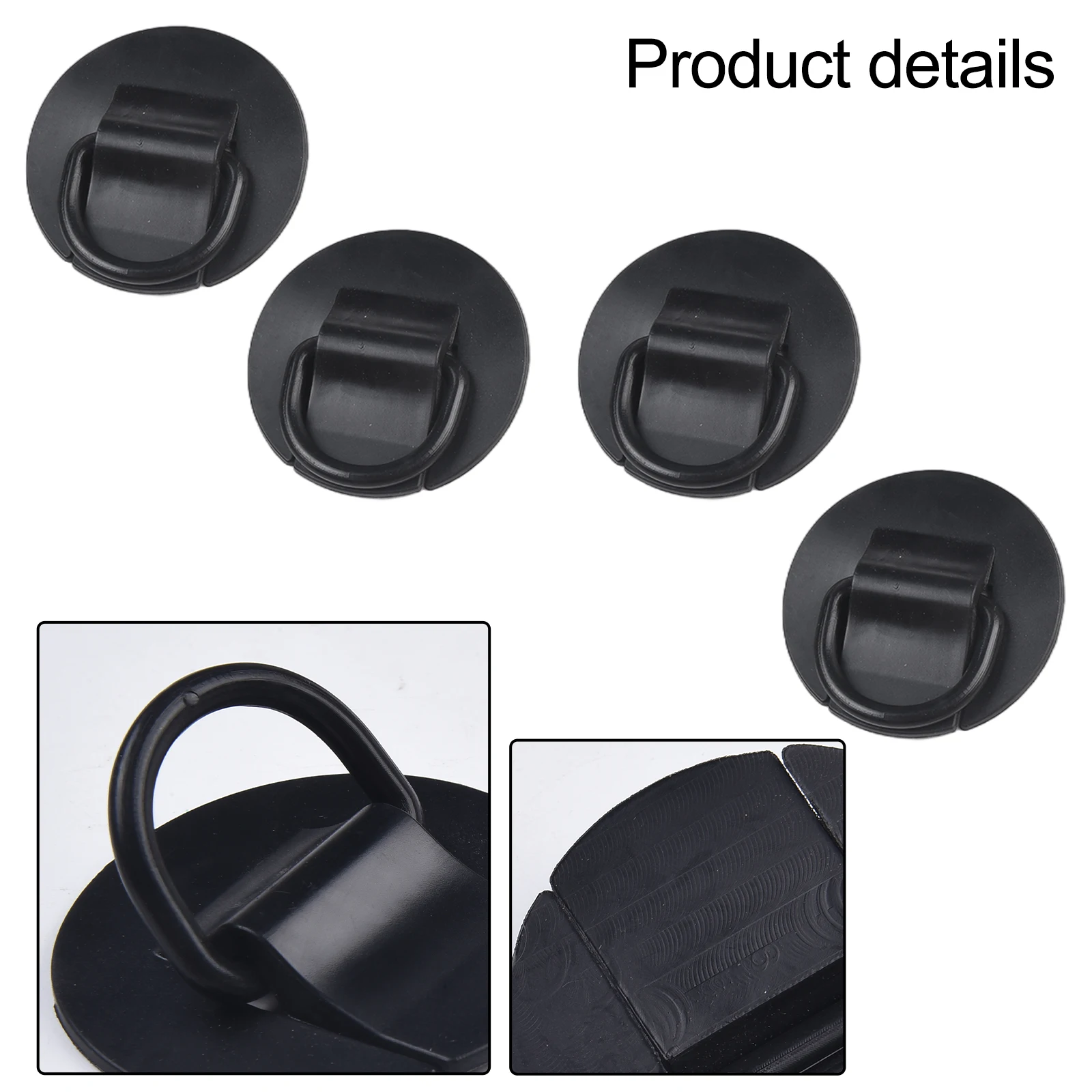Diameter 6cm 2.4inch PVC Paddle Board D-Ring Wear-resistant Portable Waterproof Extra Tie-down Points Light Weight