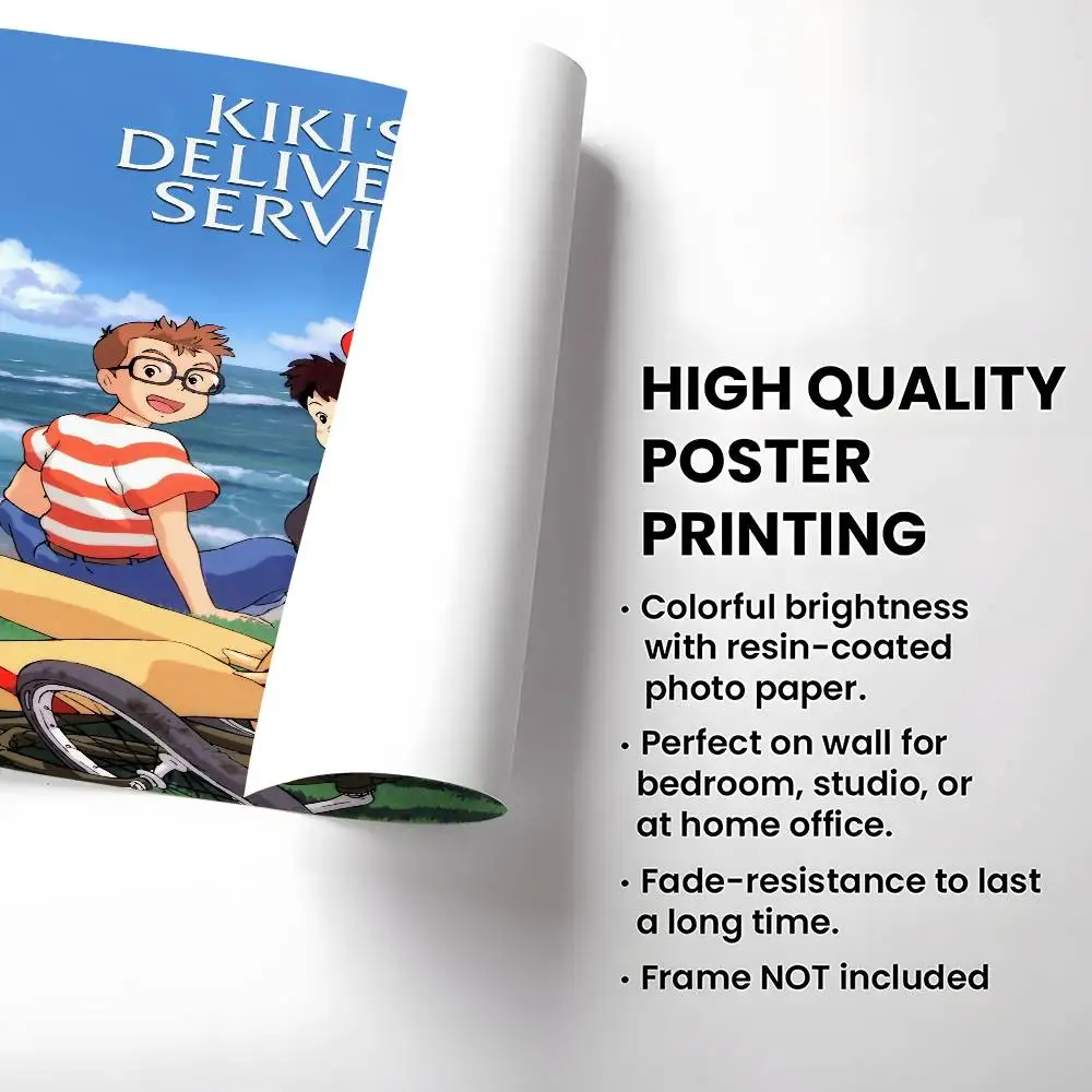 أنيمي K-kikis D-التوصيل S-خدمة ملصق مقاوم للماء ملصقات الفيلم خمر عالية الجودة جدار الفن طباعة لغرفة ديكور هدية