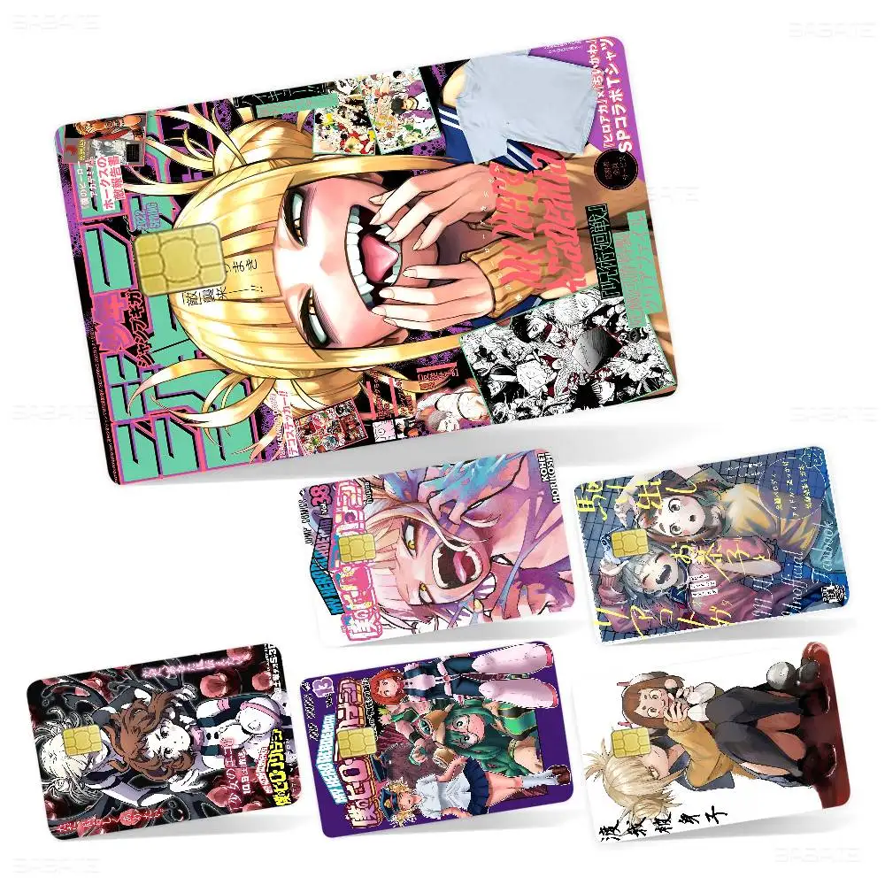Himiko Toga My Hero Academia Anime Young Creidt Card Debit Card Sticker Film Case Front Tape for Small Big Chip No Chip