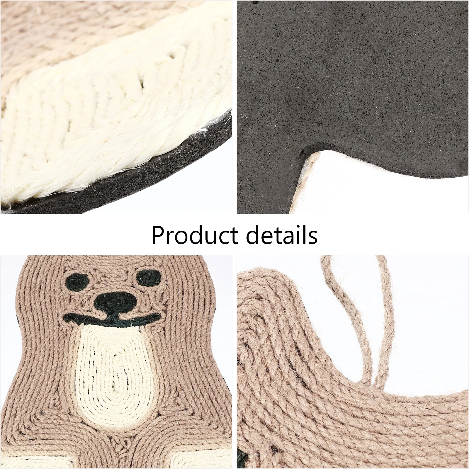 

Cat Grinding Claws Shaped Pad Pet Playing Sofa Sisal Scratching Hemp Rope Mat