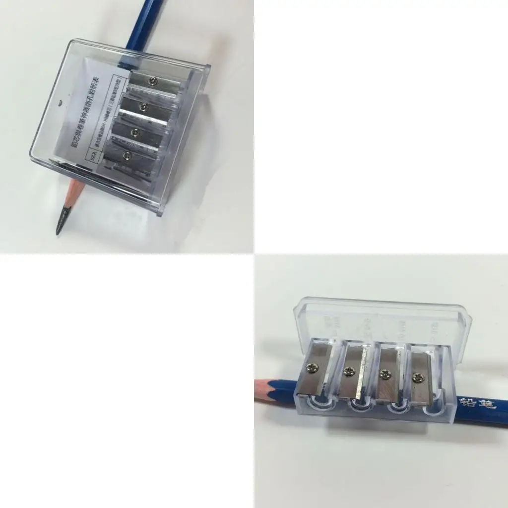 

Multifunctional 4 Holes Charcoal Pencil Sharpener Long Drawing Art Man