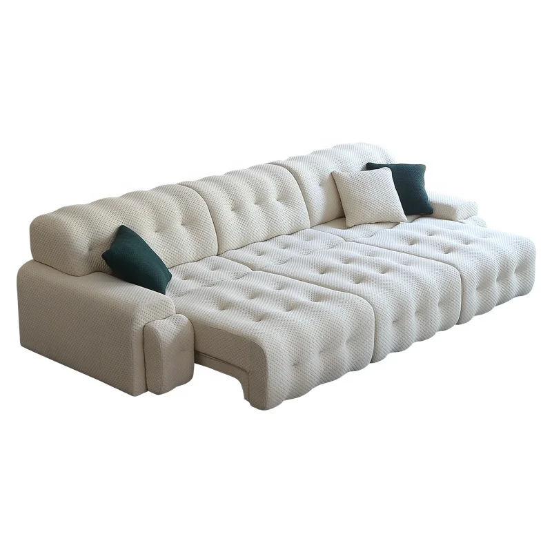 

Modern Lounge Corner Electric Slider Fabric Living Room Sofa with Sliding 50cm Sofa Bed for Hotel and Villa Sofa Bed