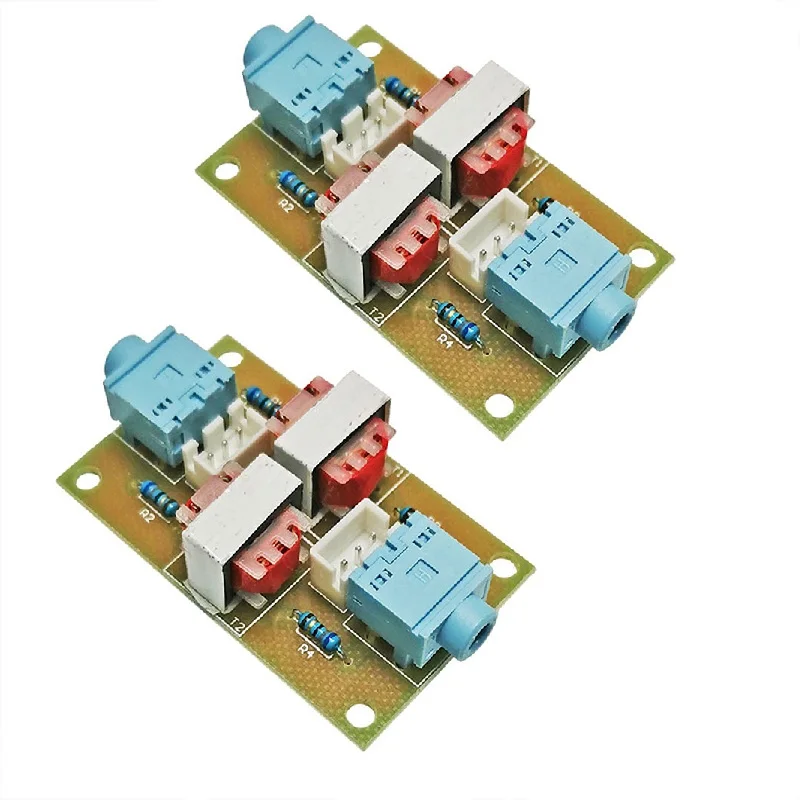2PCS Ground Loop Noise Filter Audio Isolator For Car Home PC Speaker Hum Removal 3.5mm AUX Signal Conditioner Tool