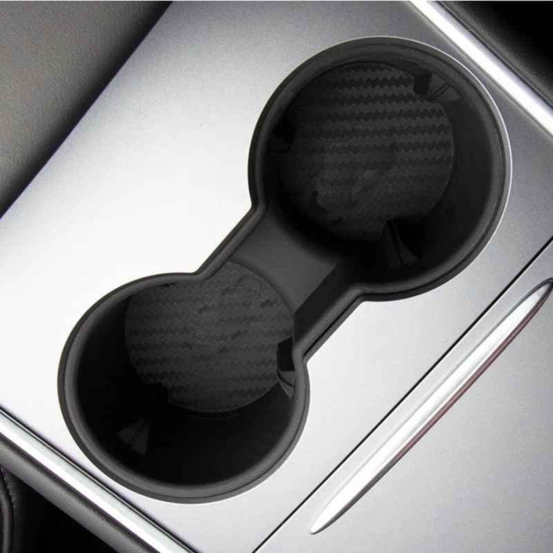 Cup Holder For Tesla Car Central Control Armrest Box Fixed Water Cup Slot Storage Water Cup Limiter