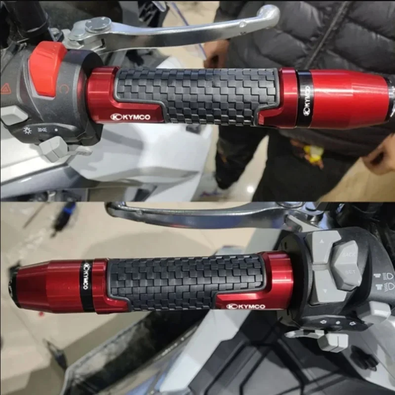 For KYMCO Downtown 125 200 250 300/i 350i k-xct 300 Xciting 250 300 400/i Motorcycle Handlebar Grips Handle Bar Ends Plug view 3