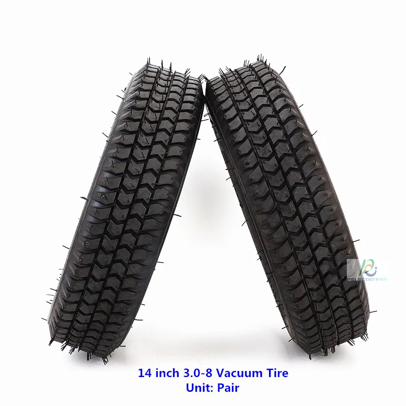 14 inch Vacuum Tire 3.0-8 size,Two pieces phub-14pvt