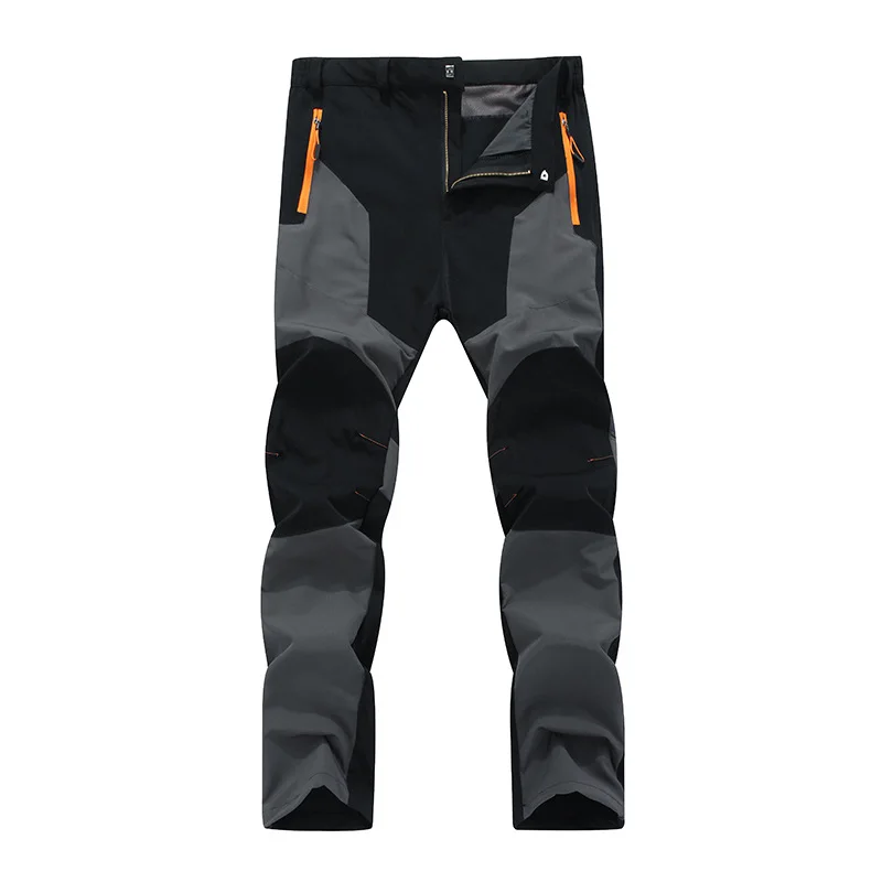 Autumn New Outdoor Elastic Charging Pants Men's Windproof, Waterproof and Wear-resistant Breathable Quick-drying Pants Spliced