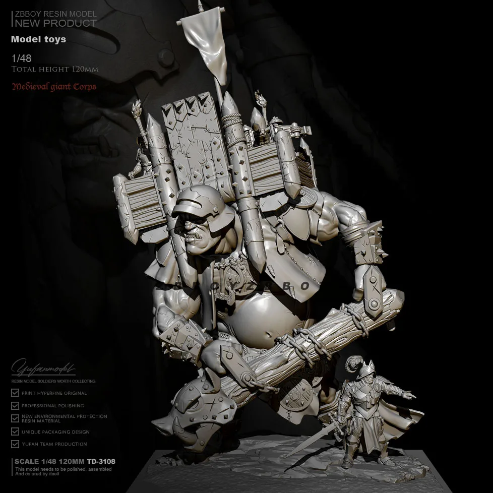 120mm Resin model kits figure colorless and self-assembled TD-3108