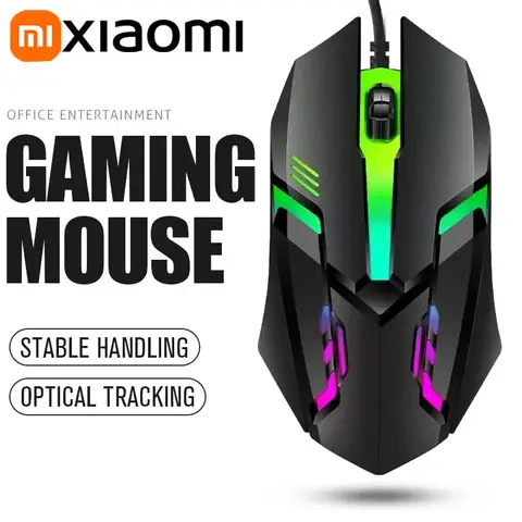 Xiaomi Mouse Sports LED Luminous Backlit USB Wired Gaming Mouse for Desktop PC Laptop Office Computer Mechanical Keyboard Mouse