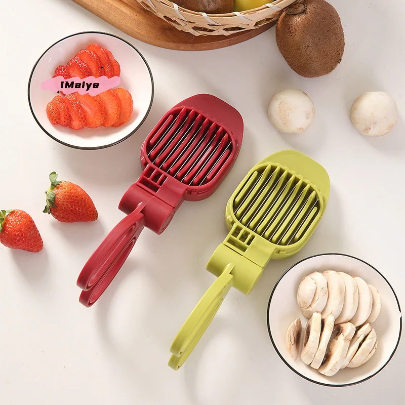 M-Fruit Slicer, Strawberry, Banana, Kiwi Cutter, Egg Slicer For Hard Boiled Eggs, For Fruit Sausages, Cucumbers, Mushroom Cutter - view 3