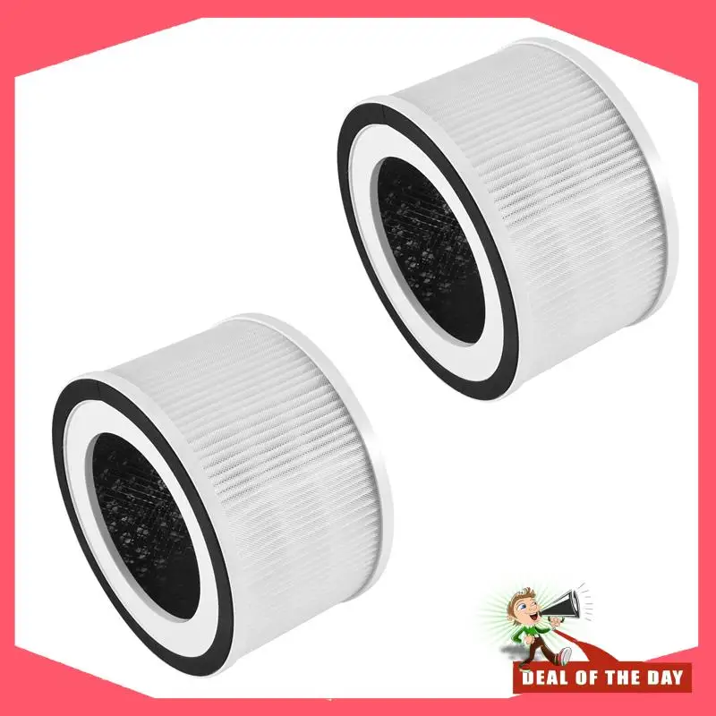 Consegna in 24 ore di ricambio True HEPA filtri compatibili con Afloia Fillo/Halo/Allo purificatore d'aria filtrazione a 3 stadi, confezione da 2