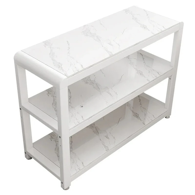 LHM  Kitchen Slate Shelf Multi-layer Console Microwave Storage Rack Household Storage
