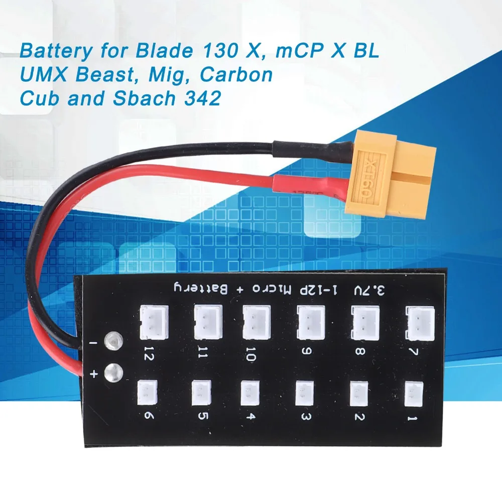 ل JST PH2.0 لوحة شحن متوازية XT60 التوصيل يبو شحن المجلس لشفرة 130 X MCP X BL UMX الوحش Mig الكربون CuB Sbach 342