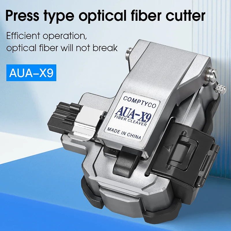 COMPTYCO AUA-X9 Fiber Cleaver Fiber Optic Cable Cutter FTTH Tool Optical Fiber Cold Connection / Fusion Splicing Cutting Knife