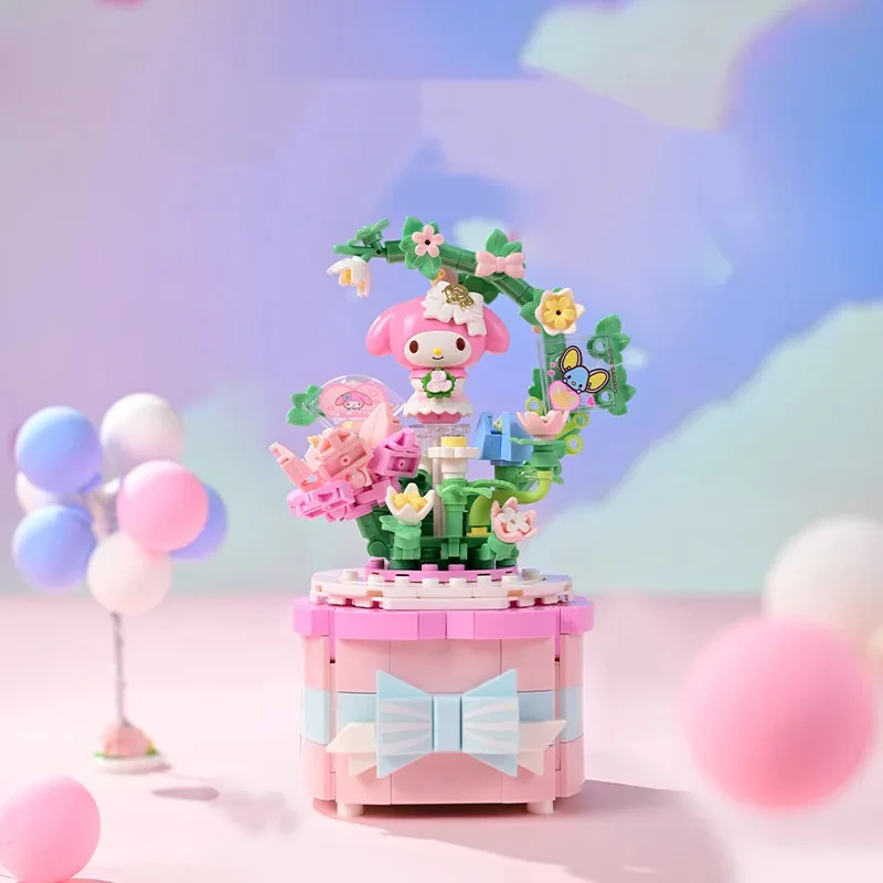 אנימה מלודי בלאק ביוטי סינמורול הלו קיטי בובת פעולה כדור קריסטל תיבת מוזיקה צעצועים מתנת חג המולד צעצועים לילדים קרטון