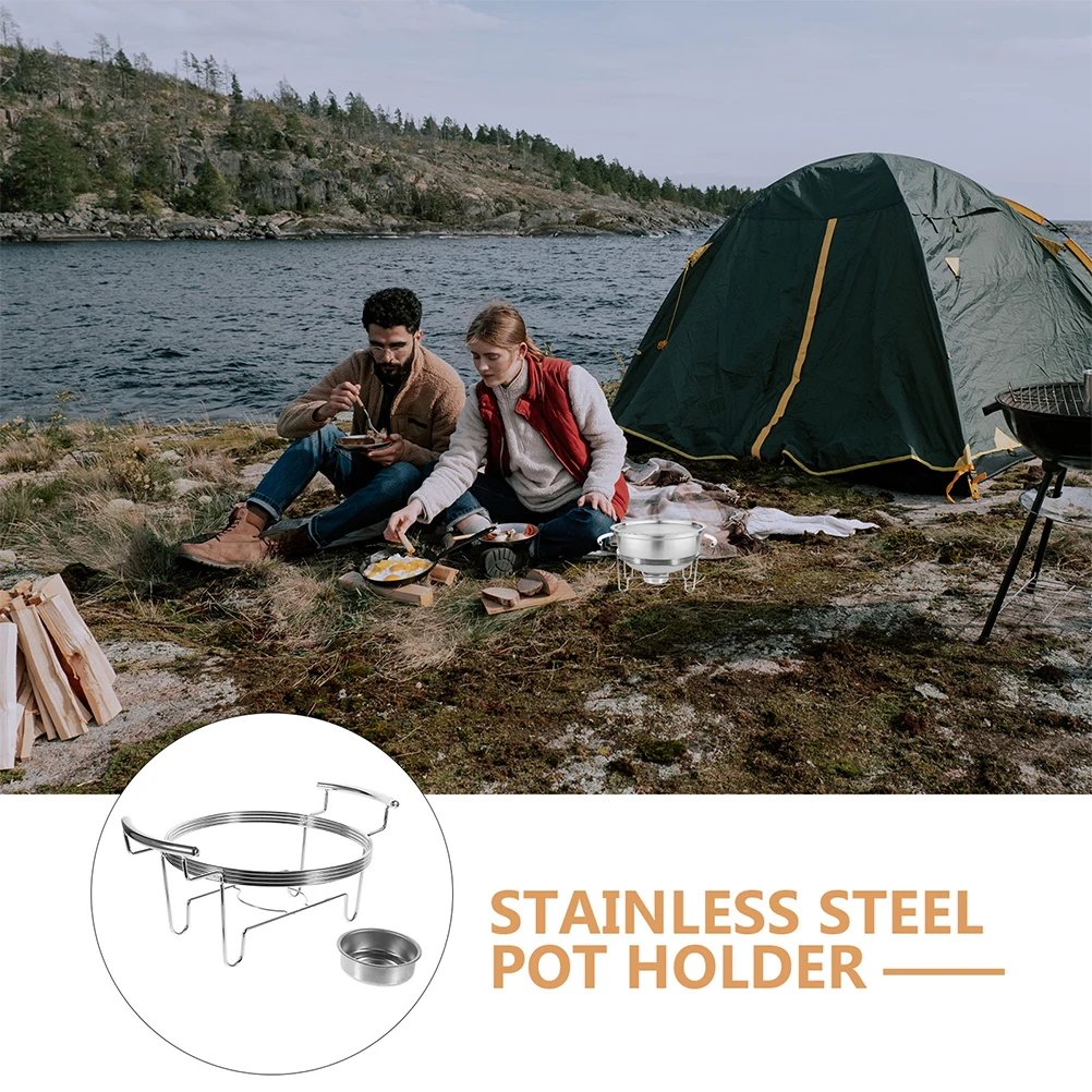 

Portable Stove Base Barbecue Stand Campfire Cooking Camping Outdoor Accessories Heavy Duty Rack