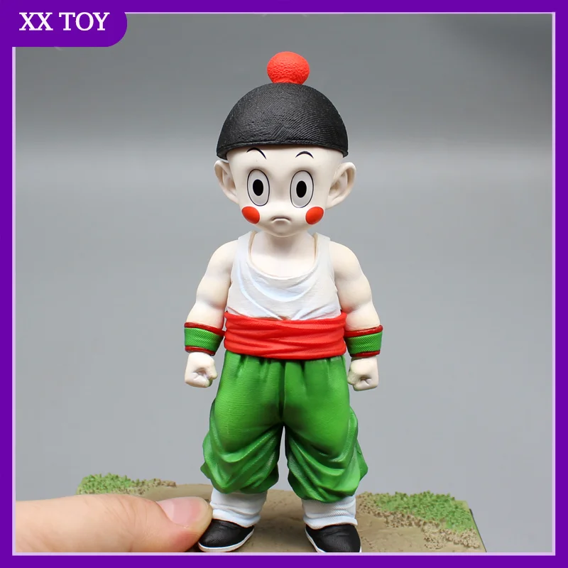 Dragon Ball Anime Action Figure, Chaoz, Tien Shinhan, Gk Modelo PVC, Coleção Estátua, Ornamento, Presente de Férias Infantil, Novo