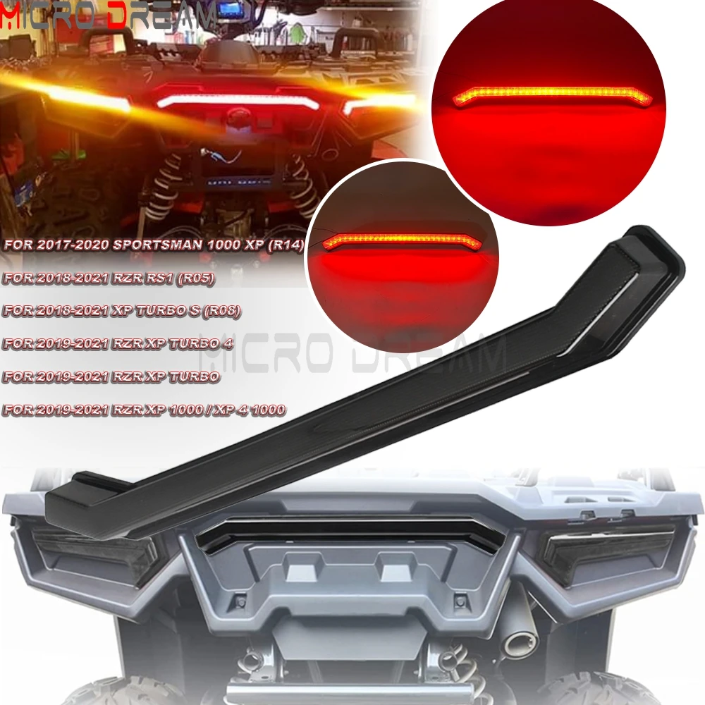 

Waterproof Running Light Center Rear Lamp Work Tail Brake Light Accent Lamp Taillight For 2017-20 Polaris Sportsman 1000 XP R14