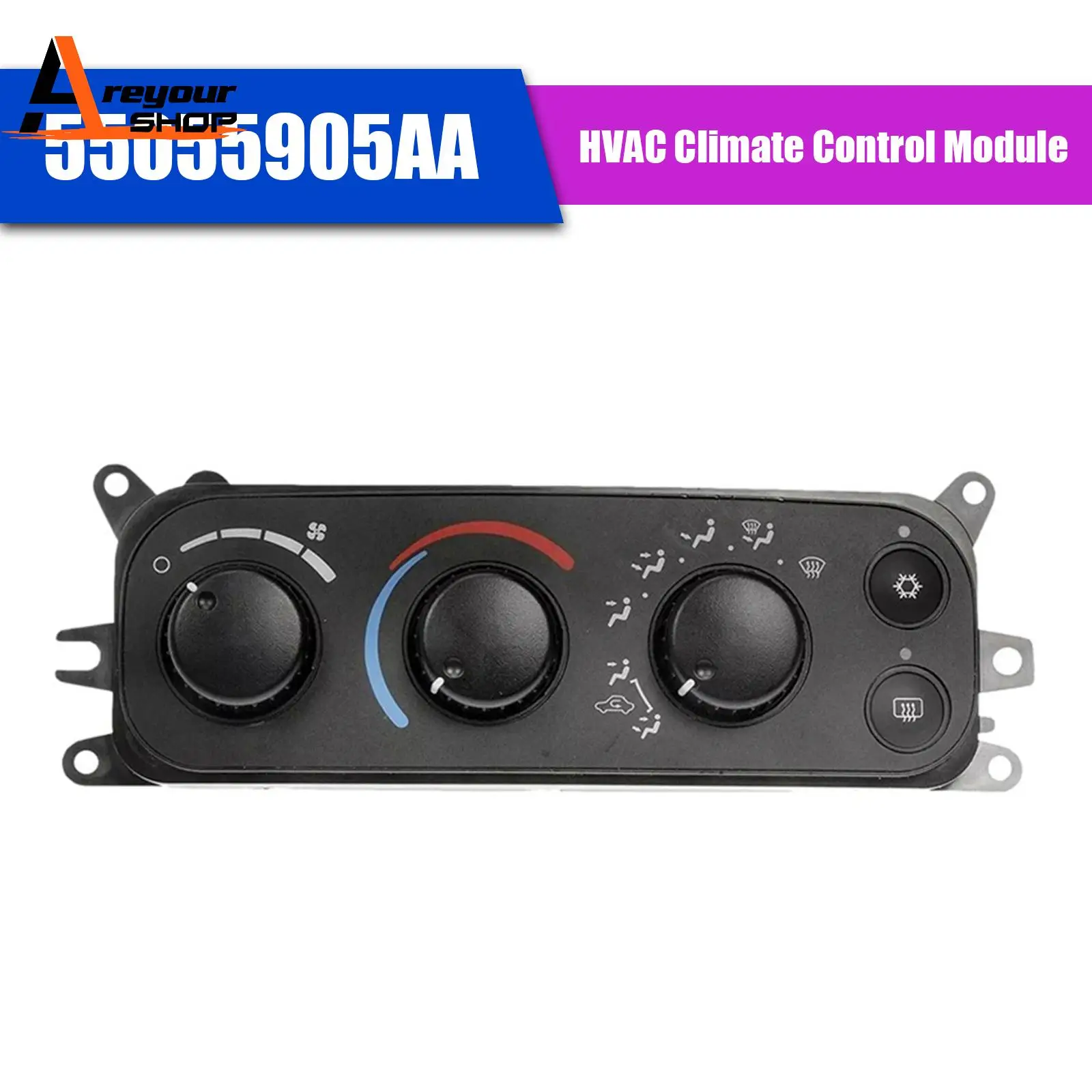 

Модуль климат-контроля HVAC 55055905AA для Dodge Ram 1500 2500 3500 2002 2003 2004 2005