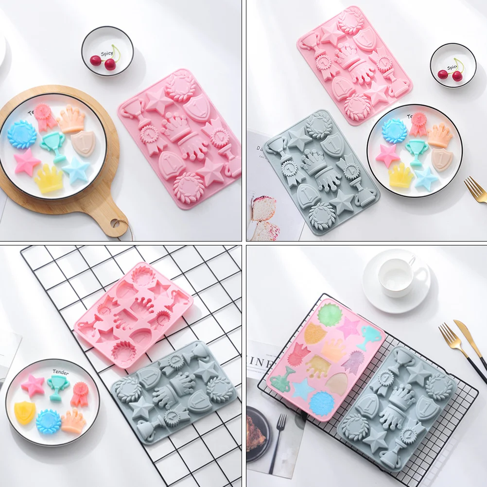 

2Pcs Unique Silicone Cake Moulds Crown Design Baking Tools Chocolate Sugarcraft Mold