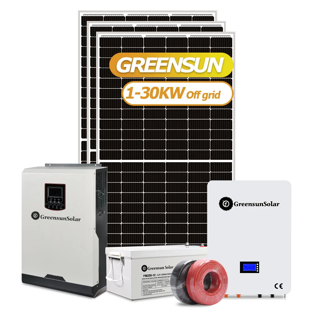 Off Grid Solar System 25KW 30kw 35kw 40kw  Energy 1 Phases  system for Commercial Use