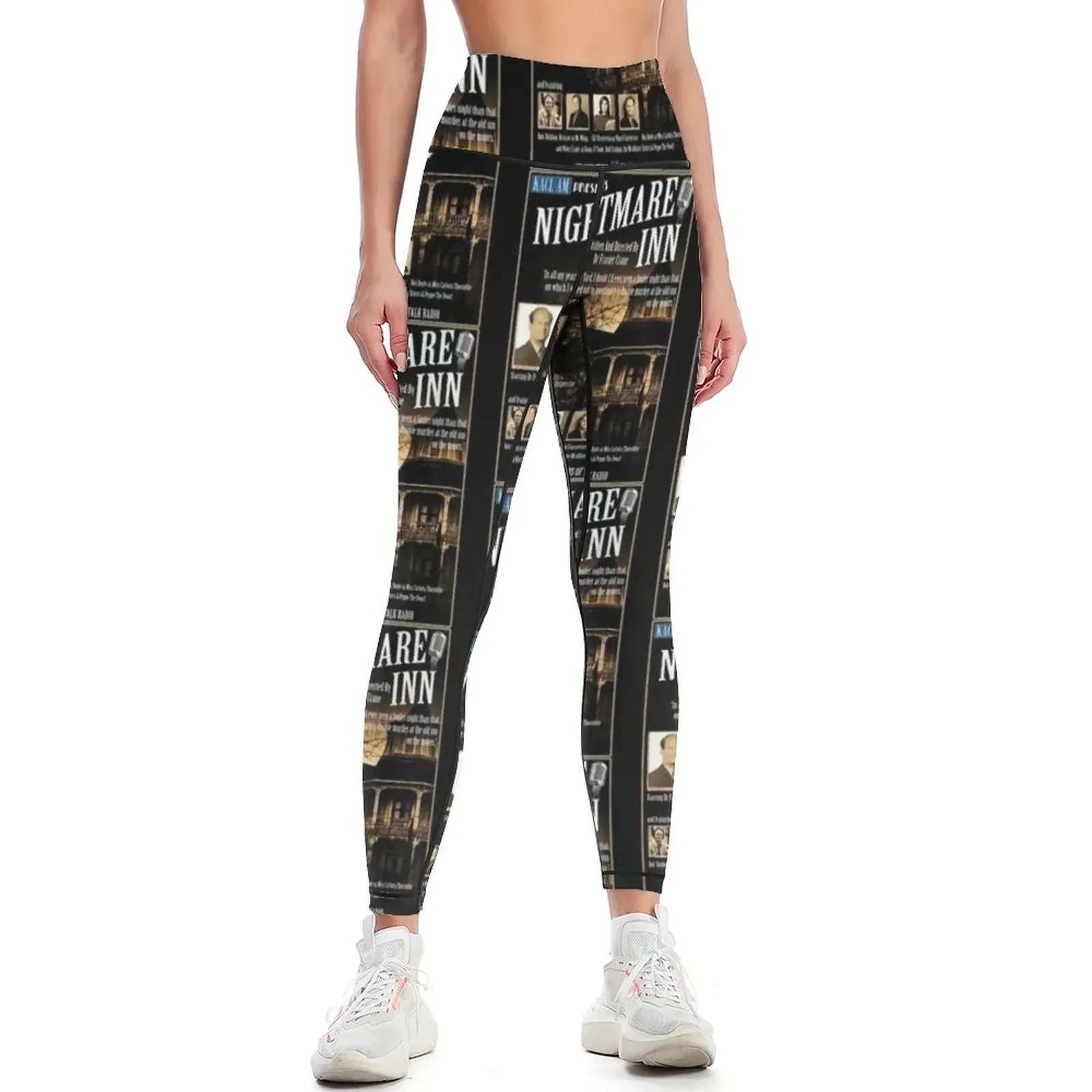 

Frasier Crane's Nightmare Inn Design Leggings gym pants Fitness's gym clothes Women sports Pants sport Womens Leggings