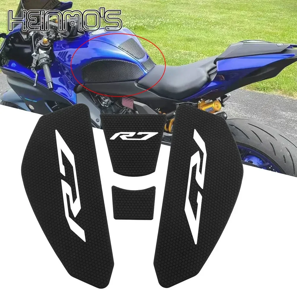 

2024 Motorcycle Tank Pads For YAMAHA YZF R7 YZFR7 YZF-R7 2021-2023 Fuel Tank Stickers Protector Knee Non-slip Pad Tank Grips