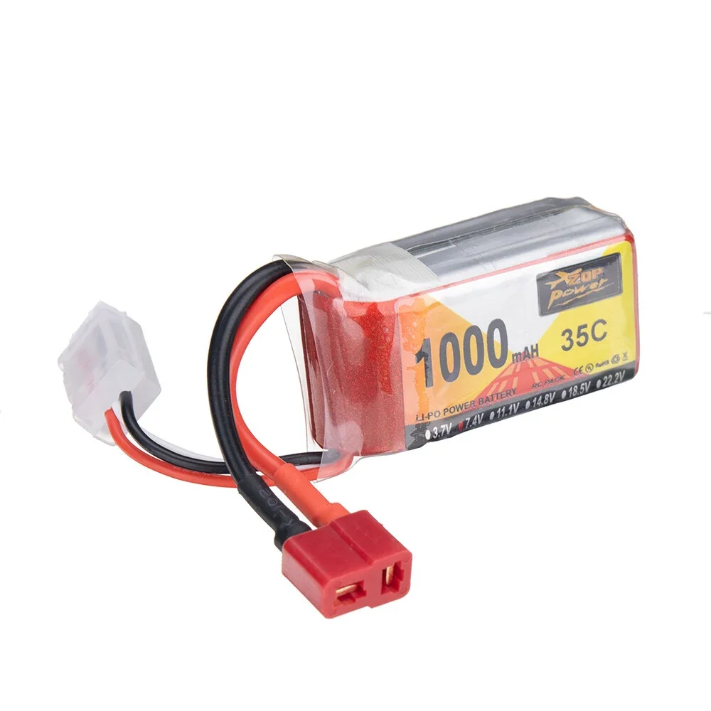 

ZOP Power 7,4 В 1000 мАч 35C 2S LiPo аккумулятор T Deans Plug для RC Drone
