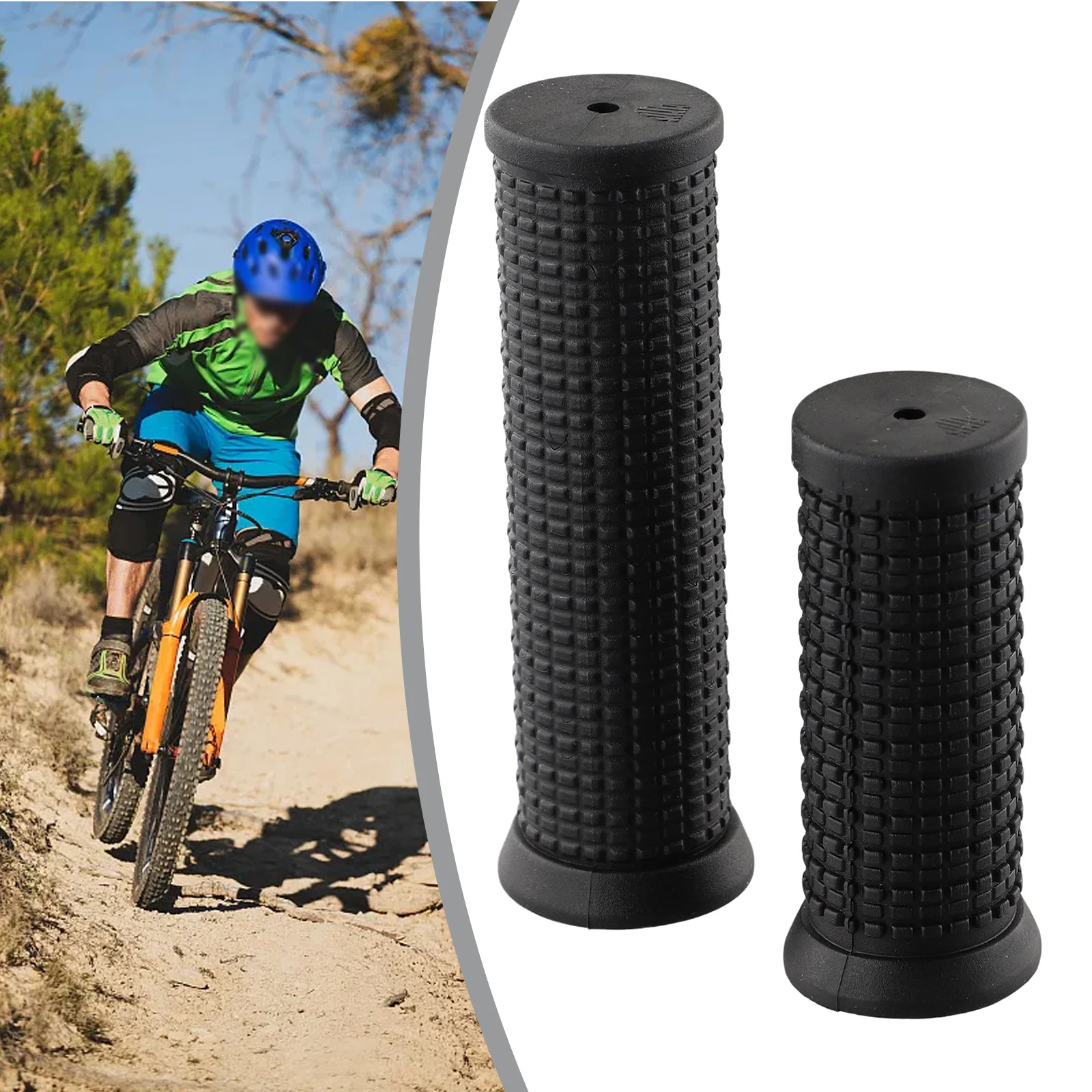 1Pair Bicycle Handlebar  Grips TPR Rubber For  Twisting Shifter Mountain  Bike 22.2mm Bar Non-slip  Bicycle Handle Set Bike Part