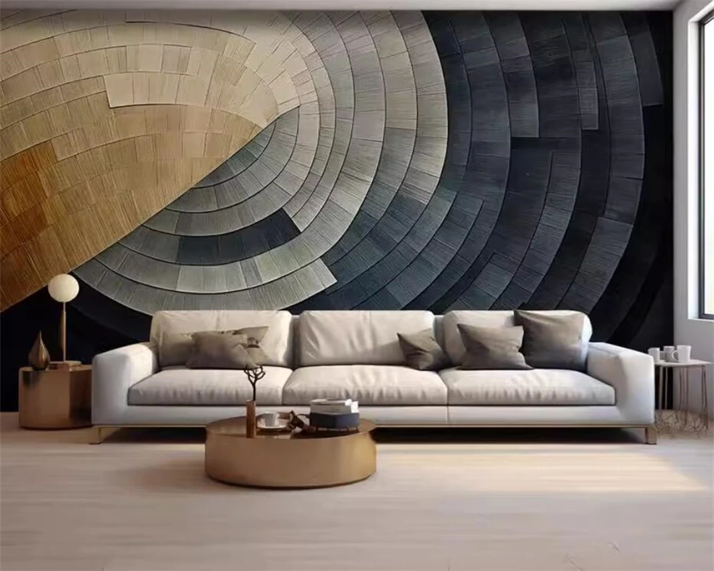 beibehang papel de parede Customized modern high-end geometric abstract Nordic sofa background work wallpaper