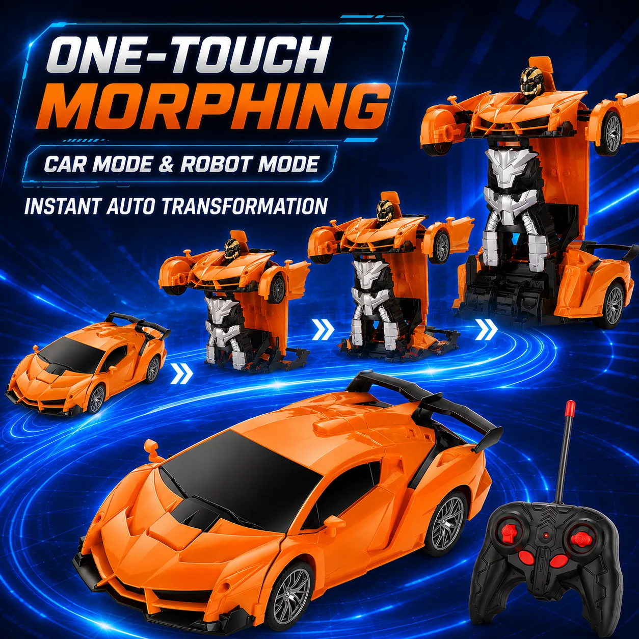 Auto Transform RC Racing Car R – Kids Xbox Toys recenzja i cena