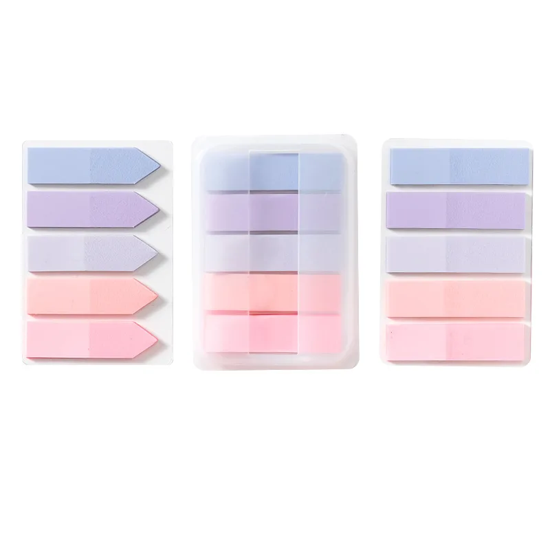 PET Transparent Index Sticky Note Sticker Student Label Sticky Note Sticker Notepad Bookmark School Supplies Kawaii Stationery