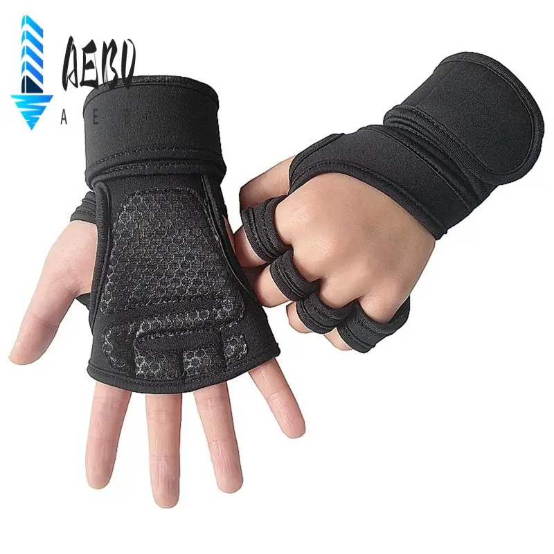 

AEB0-тренировочные спортивные перчатки для мужчин и женщин, перчатки для тренировок, фитнес, бодибилдинг, тяжелая атлетика, тренажерный зал, перчатки на запястье