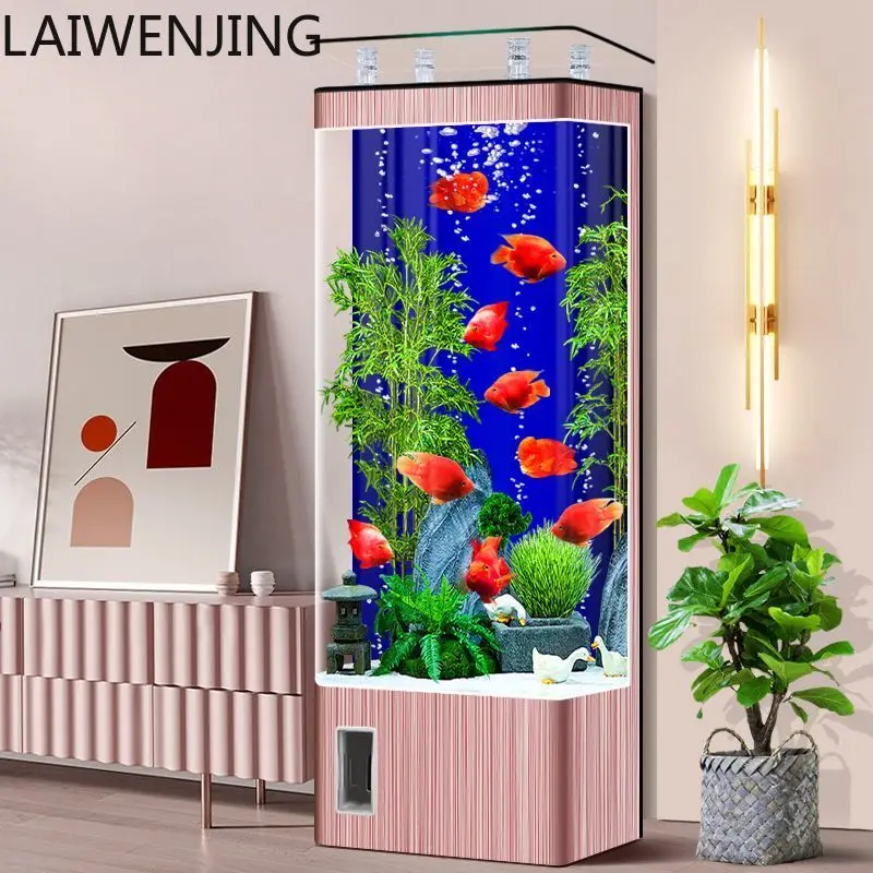 HLZ heightened fish tank living room household fish tank filter circulation system large vertical back filter aquarium