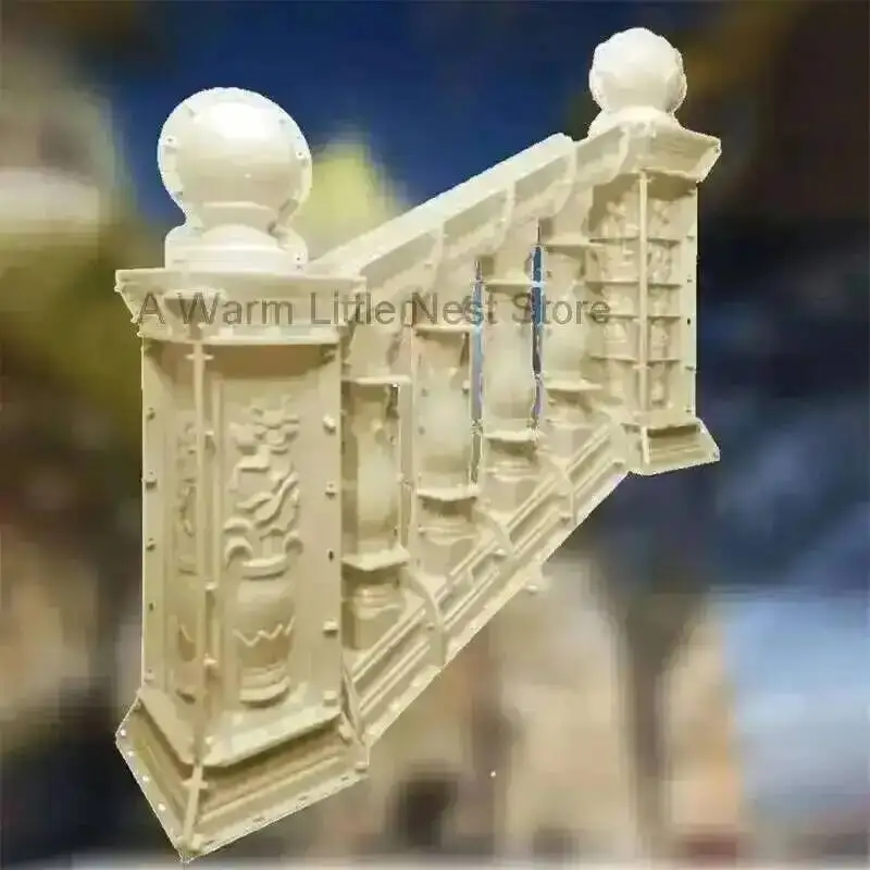 Mold Railing European Stair Handrail Fence Cement Model Cast-in-place Roman Pillar Villa Outdoor Slope Corner Building Mold Z