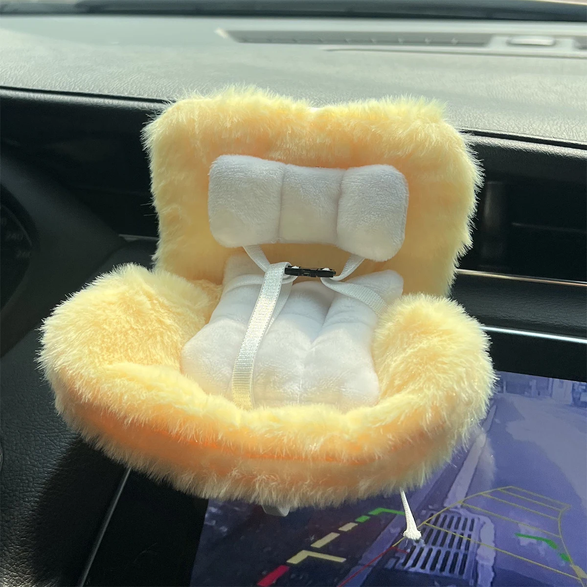 For Labubu Car Doll Safety Seat Kawaii  Doll Plush Seat Car Air Aromatreatment Decoration Suit for All Dolls Wihtin 18cm
