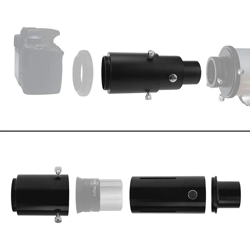 M42 a 1.25 Polegada tubo de extensão adaptador de câmera de telescópio variável para fotografia astronômica de projeção ocular de foco principal