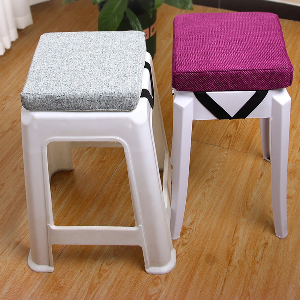 Portable Chair Mat For Stool In Indoor And Outdoor Settings Non-slip Fixed Buckle Chair Cushions