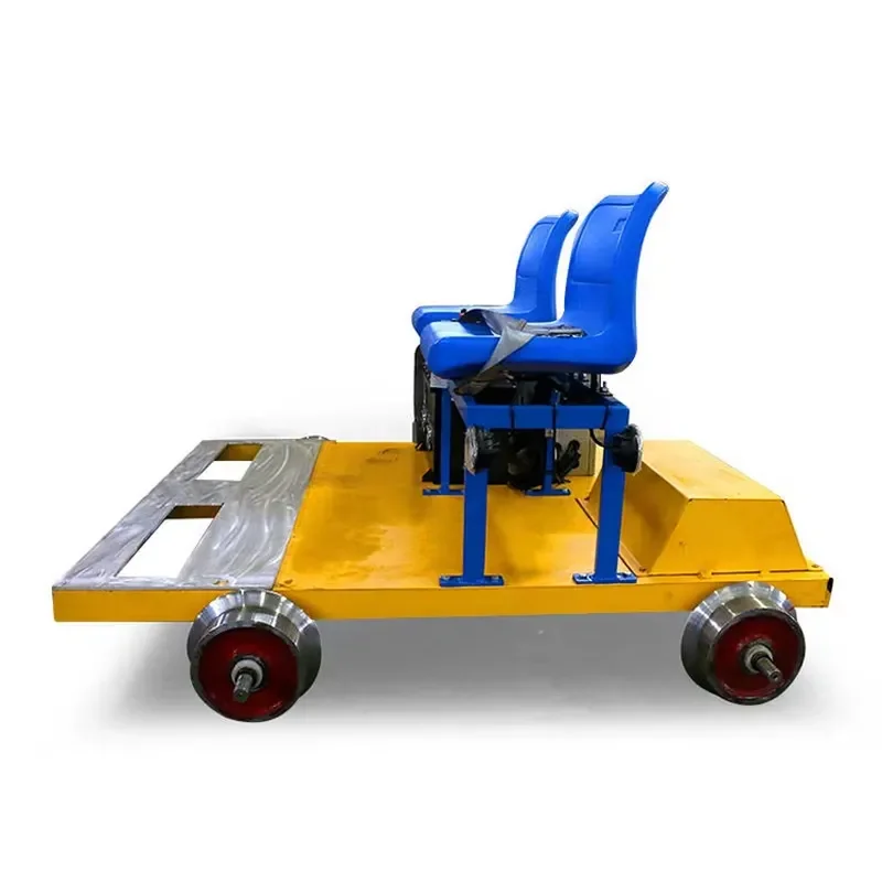 Aluminum Alloy Rail Maintenance Cart Lithium Battery Power 400-500kg Load Capacity 2-6 Seats for Track Parts