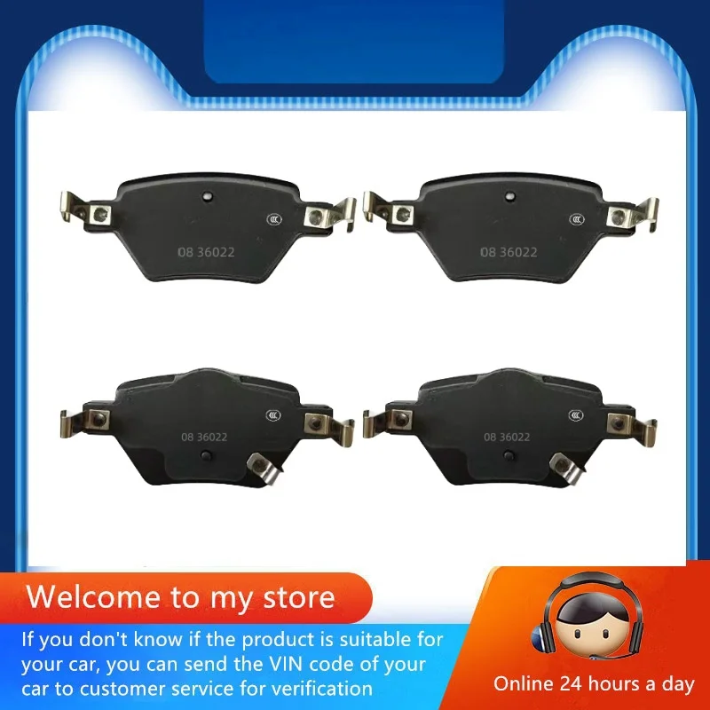 Rear Brake Pads-36022 For Byd Yuan Plus Atto3 Tang Dm-I DMI Song Pro Dm-I Han Dm Ev Seal E9 E2/Auto Parts