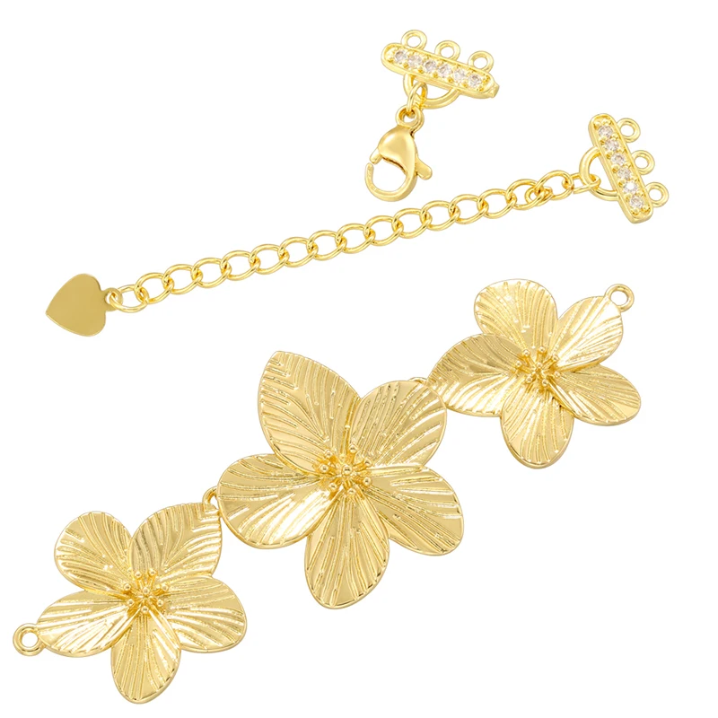 

ZHUKOU цветок браслет застежка цепочка ожерелье DIY ювелирные изделия ручной работы аксессуары кулон: VK248 VK249