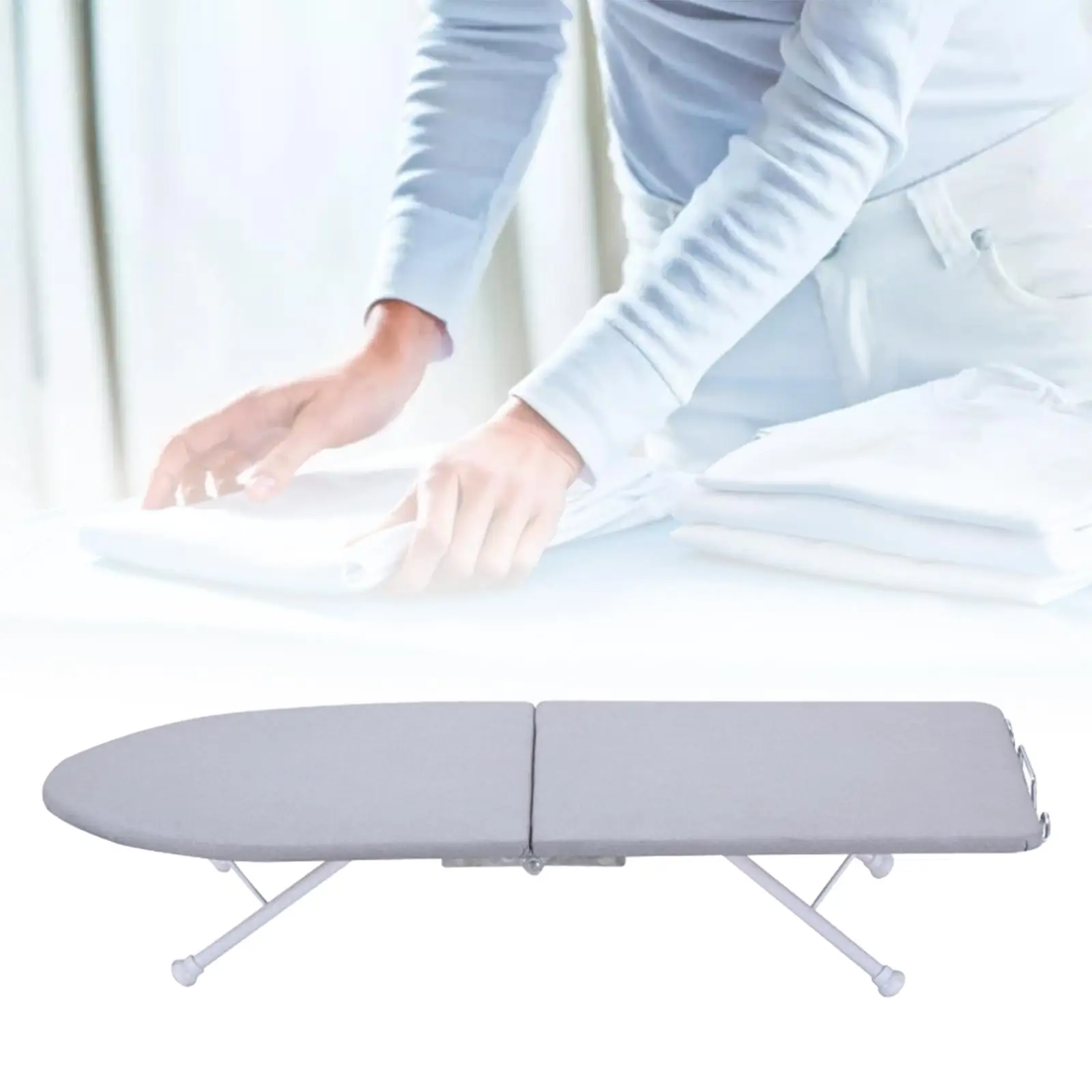 Tabletop Ironing Board Space Saving Compact Ironing Table Foldable Ironing Board for Apartment, Craft Room, Household, Dorm