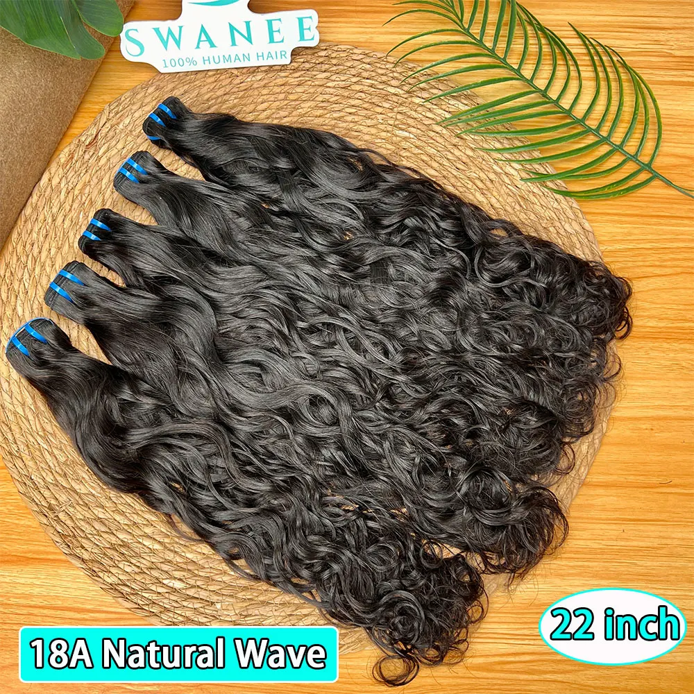 

18A Необработанные натуральные волнистые пучки человеческих волос 1/3/4 шт. 100% натуральные человеческие волосы для наращивания Натуральные волнистые волосы Двойные утки для женщин