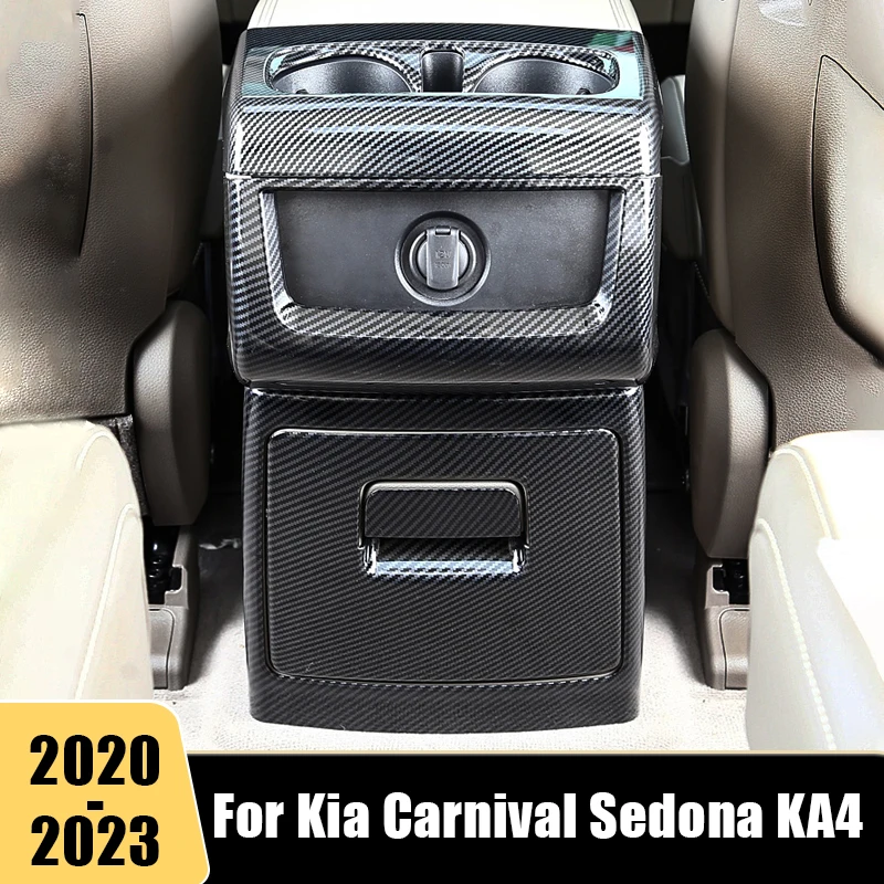 

For Kia Carnival Sedona KA4 2020 2021 2022 2023 Car Rear above Air Condition Switch Button Panel Cover Trim Accessories Carbon