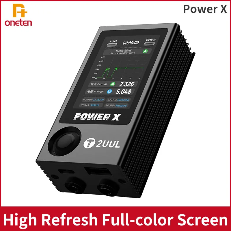 2UUL Power X High Refresh Full-color Screen Power PCB Detector For  Ampere-Voltage Meter Digital Display Multi Mode Operation