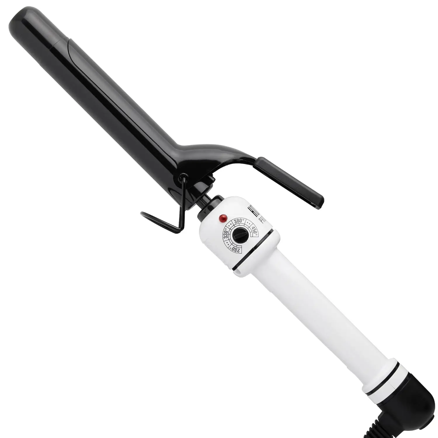 

Nano Ceramic Curling Iron for Smooth Shiny Hair, 1 Inch Barrel, Black/White