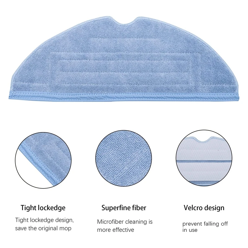 Accessoires HEPA pour Roborock S7 T7S, poignées de filtre, brosse principale amovible, vadrouille, gril, brosse latérale, pièce d'aspirateur, 7 pièces