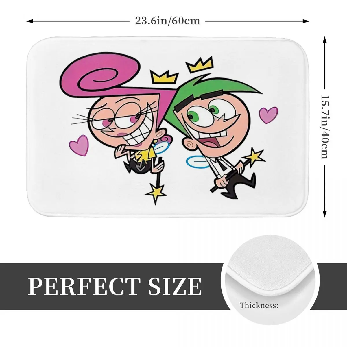 Fairly Oddparents Cosmo Doormat Kitchen Entrance Home Floor Mat Non-slip Carpet Rug for Bathroom Footpad Mats